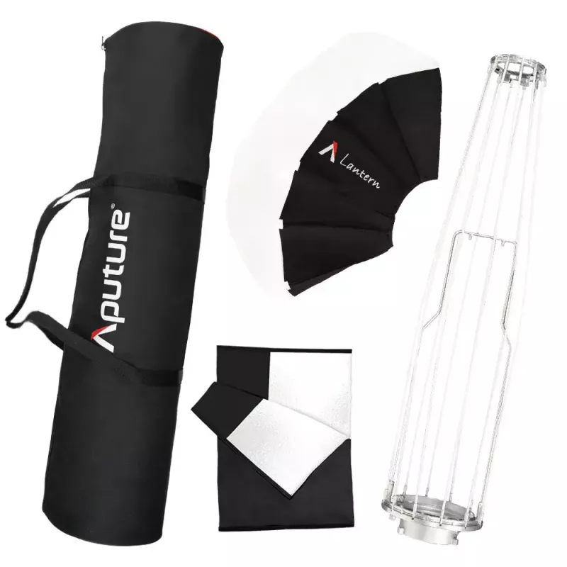 Aputure Lantern 90 negro blanco 90 cm cubierta de difusión jaula de ballenas