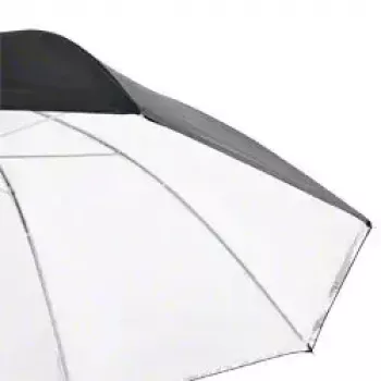Walimex paraguas 17655 negro blanco diámetro 109 cm peso 395 g