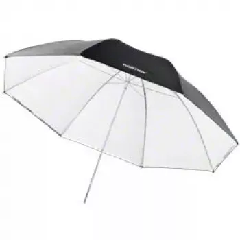 Walimex paraguas 17655 negro blanco diámetro 109 cm peso 395 g