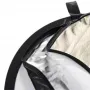 Reflector de estudio fotográfico Walimex 17681 redondo negro oro plata transparente blanco diámetro 56 cm