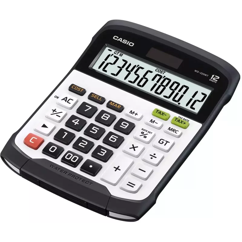 Calculadora financiera Casio WD-320MT sobremesa 12 dígitos Negro Blanco