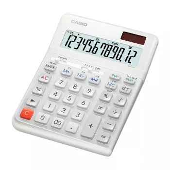 Calculadora de sobremesa Casio DE-12E-WE Basic 12 dígitos blanca