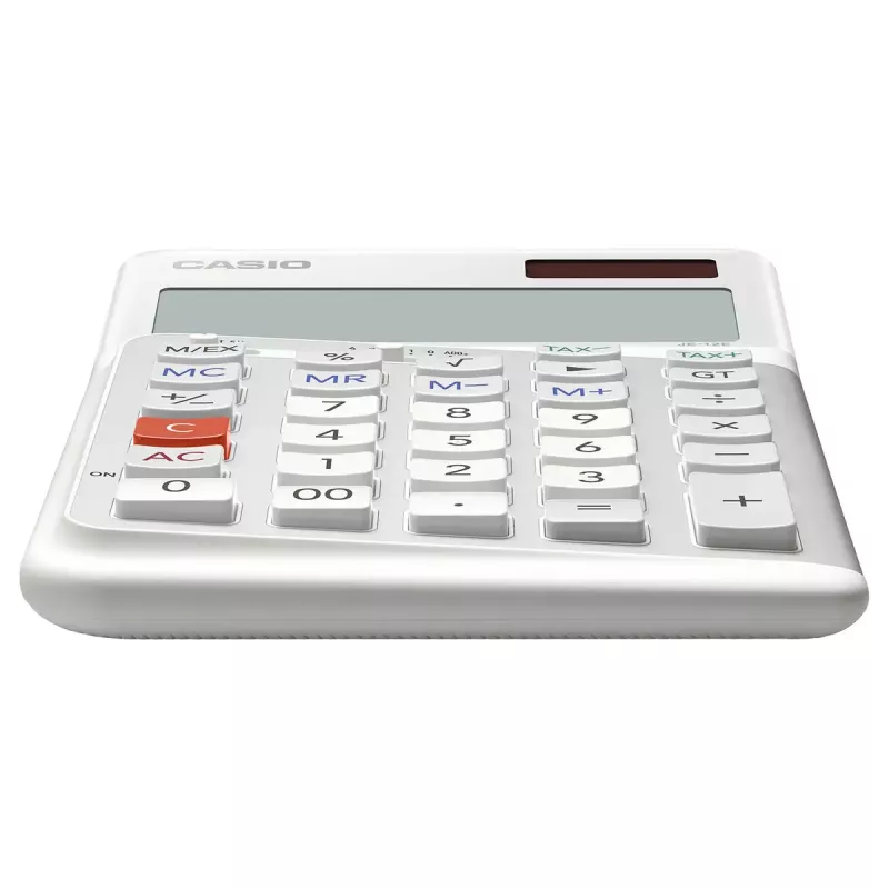 Calculadora básica Casio JE-12E-WE Desktop 12 dígitos blanca