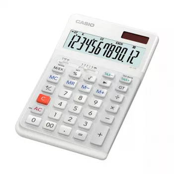 Calculadora básica Casio JE-12E-WE Desktop 12 dígitos blanca