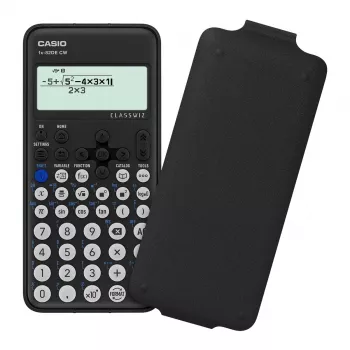 Calculadora científica Casio FX-82DE CW 12 dígitos a pilas negra