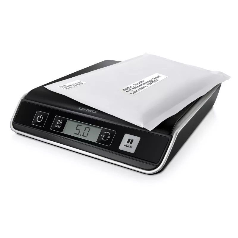 Báscula digital para paquetes y envíos DYMO M5 | hasta 5 kg de capacidad | 20 cm x 20 cm
