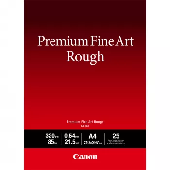 Papel Premium Fine Art Rough Canon FA-RG1, A4, 25 hojas