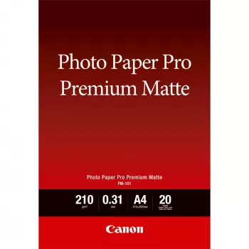 Papel fotográfico mate premium Canon PM-101 A4 - 20 hojas