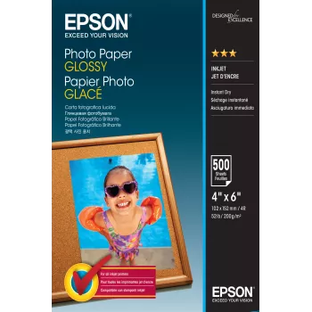 Papel fotográfico Glossy Epson - 10x15cm - 500 hojas