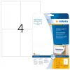 Etiquetas removibles HERMA 5082 A4 105x148 mm blanco
