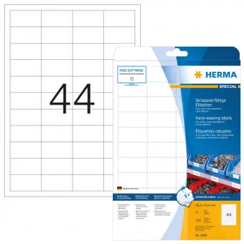 Etiquetas de impresora autoadhesivas HERMA Labels resistentes A4 48,3x25,4 mm
