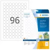 Etiquetas autoadhesivas HERMA Movables A4 Ø 20 mm redondas blanco