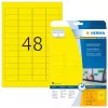 Etiquetas de impresora autoadhesivas HERMA Coloured Labels A4 45,7x21,2 mm amarillo