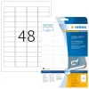 Etiquetas de impresora autoadhesivas HERMA Etiquetas removibles A4 45,7x21,2 mm