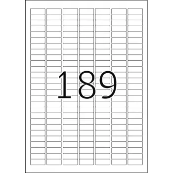 Etiqueta de impresora autoadhesiva HERMA Labels Premium A4 25,4x10 mm 4725 uds.