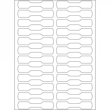 Etiquetas para anillas HERMA multiusos 10x49 mm blanco 600 uds.