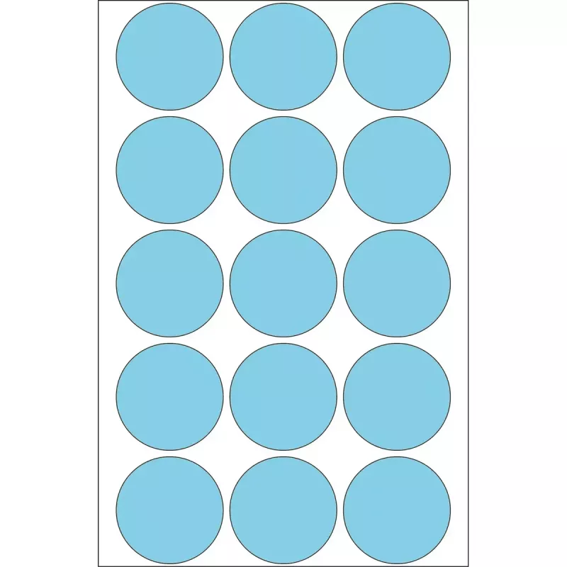 Etiquetas multiusos HERMA 480 uds. redondas azul 32 mm