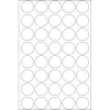 HERMA 2257 etiquetas de sellado redondas transparentes adherencia extrarresistente