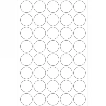 HERMA 2257 etiquetas de sellado redondas transparentes adherencia extrarresistente