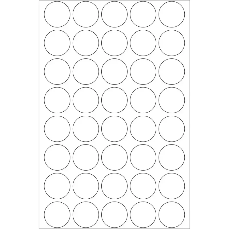 HERMA 2257 etiquetas de sellado redondas transparentes adherencia extrarresistente