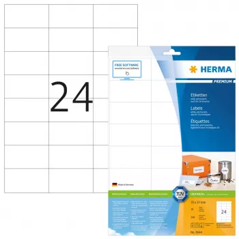 Etiquetas de impresora autoadhesivas HERMA Labels Premium A4 70x37 mm