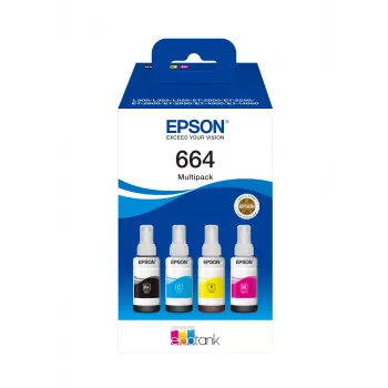 Cartucho Epson Ink C13T664640 BK,C,M,Y