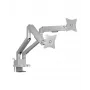 Soporte para monitor icybox 61085 para 2 monitores con fijación a mesa – soporte de mesa de doble brazo para monitor