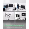 Soporte para monitor icybox 61085 para 2 monitores con fijación a mesa – soporte de mesa de doble brazo para monitor