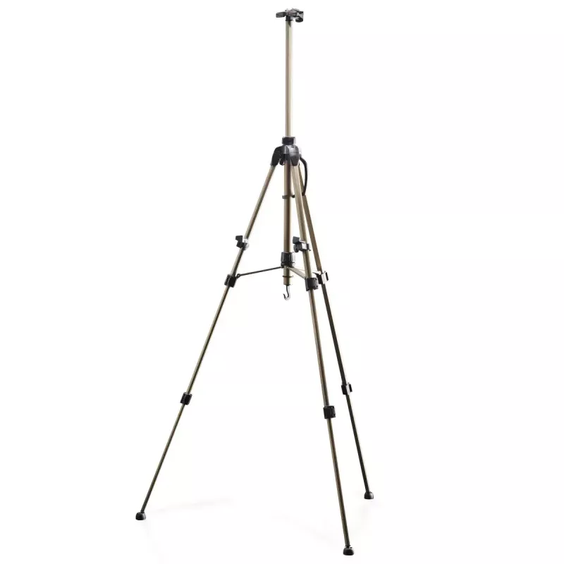Caballete Mantona 18427 negro dorado aluminio para adultos