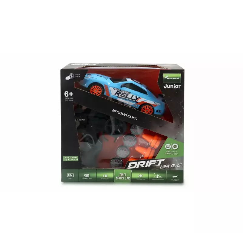 Coche deportivo Amewi Drift modelo radiocontrol 1:24