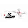 Dron con cámara Revell 23858 cuadricóptero GO! VIDEO 2.4 GHz RTF rojo/blanco