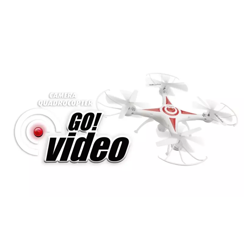 Dron con cámara Revell 23858 cuadricóptero GO! VIDEO 2.4 GHz RTF rojo/blanco