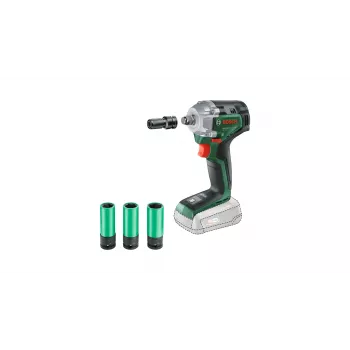 Bosch UniversalImpactDrive 18V-350 (herramienta sola + adaptador hexagonal + 3 vasos 17, 19, 21 mm)
