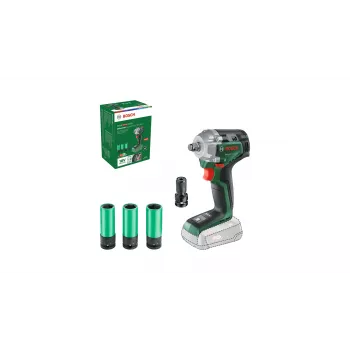 Bosch UniversalImpactDrive 18V-350 (herramienta sola + adaptador hexagonal + 3 vasos 17, 19, 21 mm)