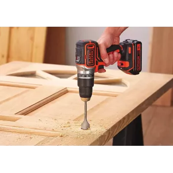 Atornillador a batería Black & Decker BL188KB-QW 18V litio, naranja