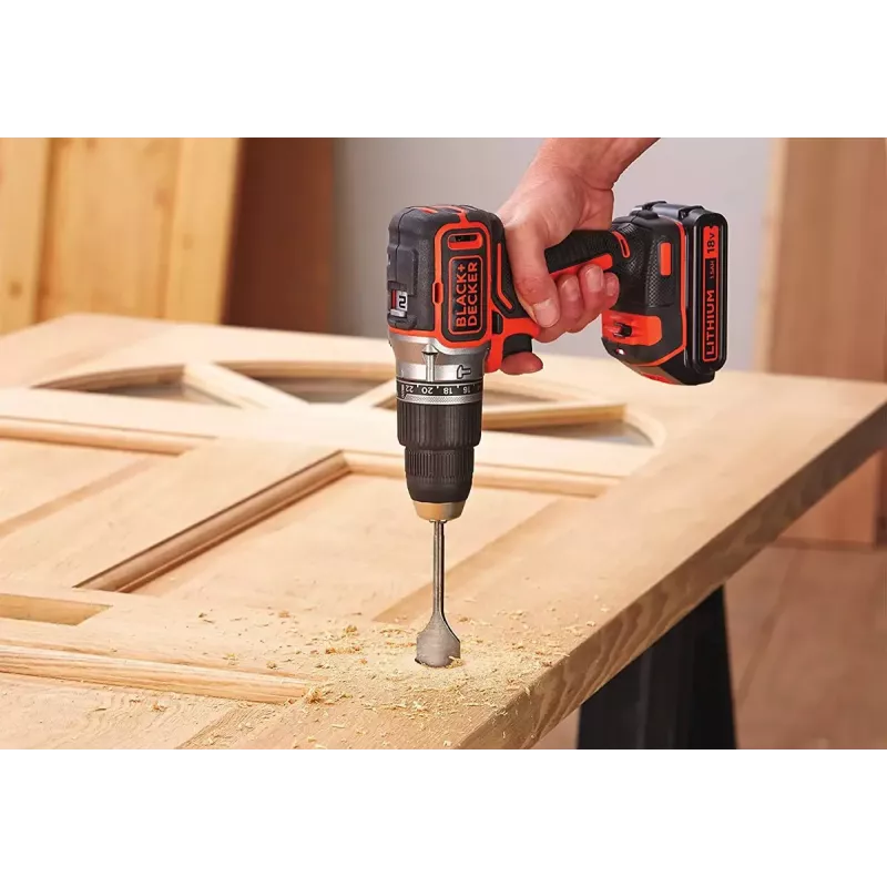 Atornillador a batería Black & Decker BL188KB-QW 18V litio, naranja