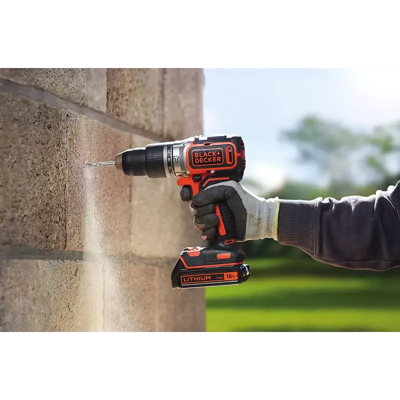 Atornillador a batería Black & Decker BL188KB-QW 18V litio, naranja