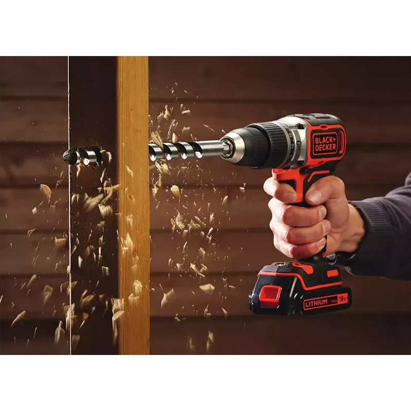 Atornillador a batería Black & Decker BL188KB-QW 18V litio, naranja