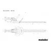 Metabo HS 18 LTX 55 Cortasetos a batería con cuchilla de doble filo, 18 V, longitud de corte 55 cm, solo herramienta