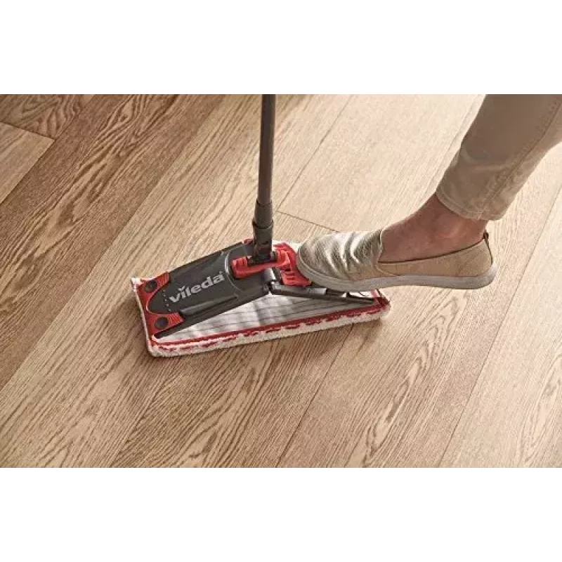 Sistema de fregado Vileda SuperMocio Revolution un cubo negro rojo blanco