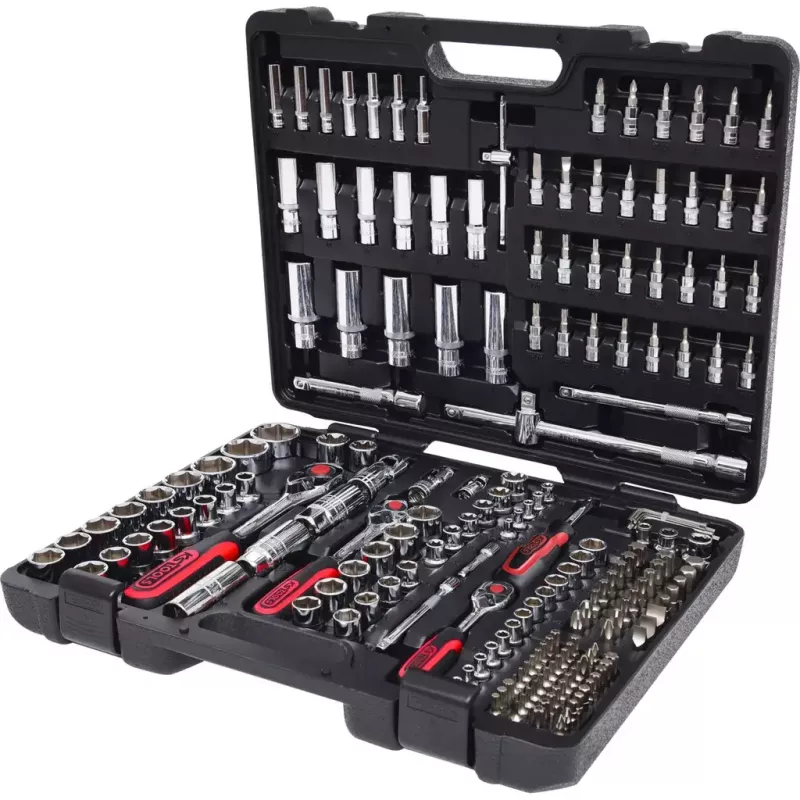 Juego de vasos KS Tools 918.0795 195 piezas imperial 10 kg