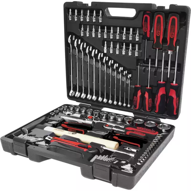KS Tools CHROMEplus 1/4" + 1/2" juego de herramientas universal, 97 piezas (918.0797)