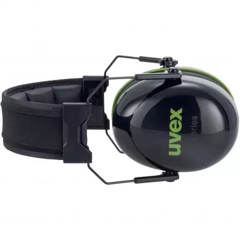 Gafas de seguridad con diadema Uvex K10 negro verde construcción