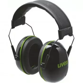 Gafas de seguridad con diadema Uvex K10 negro verde construcción
