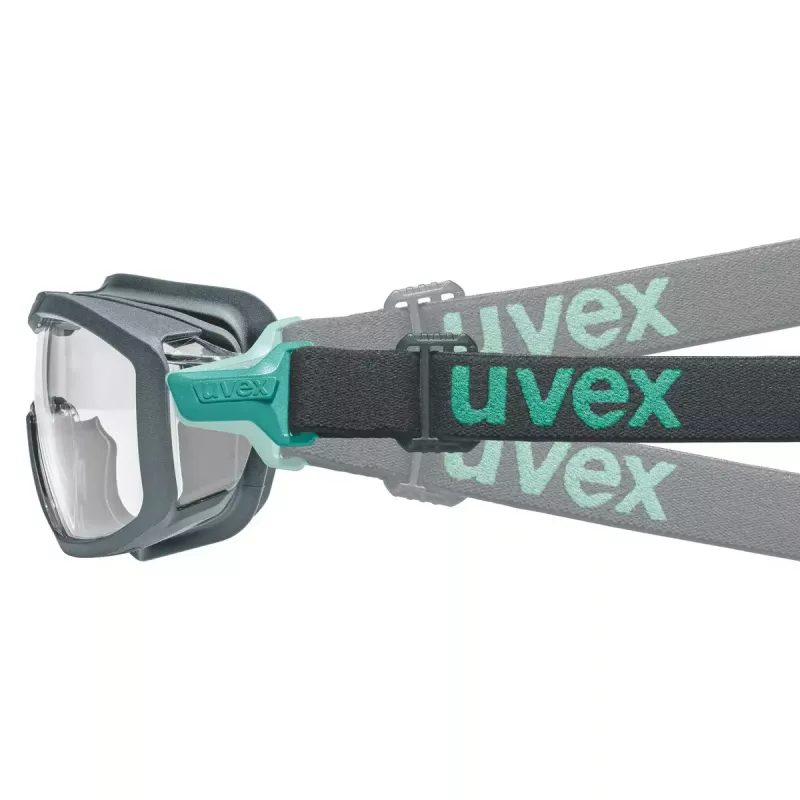 Gafas de seguridad Uvex i-guard+ Policarbonato Negro Azul Lentes transparentes