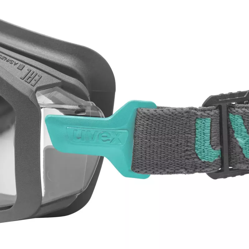 Gafas de seguridad Uvex i-guard+ Policarbonato Negro Azul Lentes transparentes