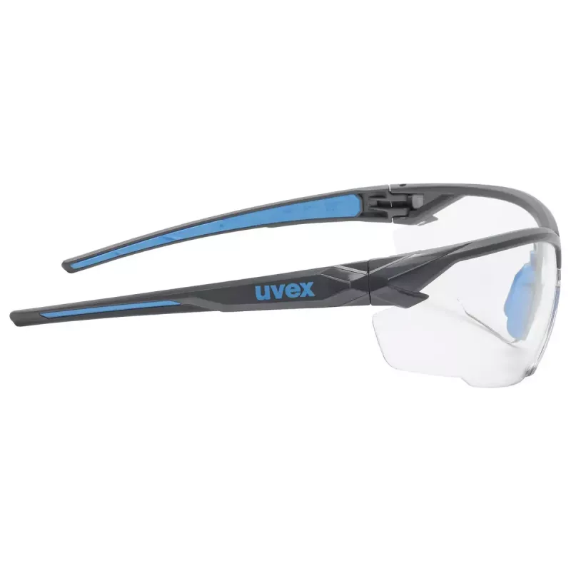 Uvex suXXeed 9181265 gafas de protección, lente transparente, policarbonato, antracita/azul