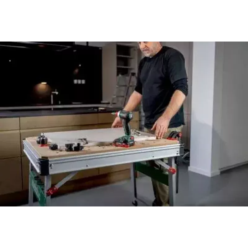 Mesa de exterior Metabo MWB 100 Beige Metálico Rectangular 710 mm de ancho