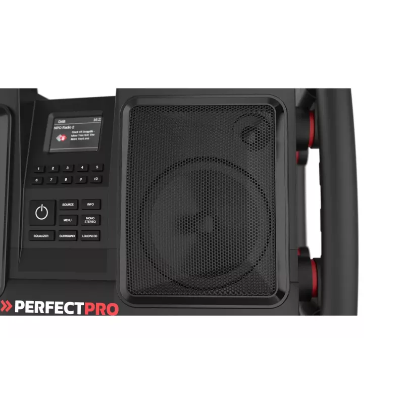 Radio portátil Perfectpro ROCKBULL DAB+ FM 50W 20h Batería