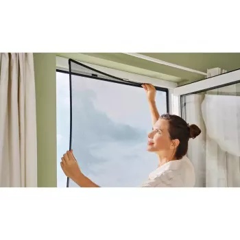 Mosquitera para ventana TESA 55360-00001-00 ancho 1200 mm alto 1400 mm antracita
